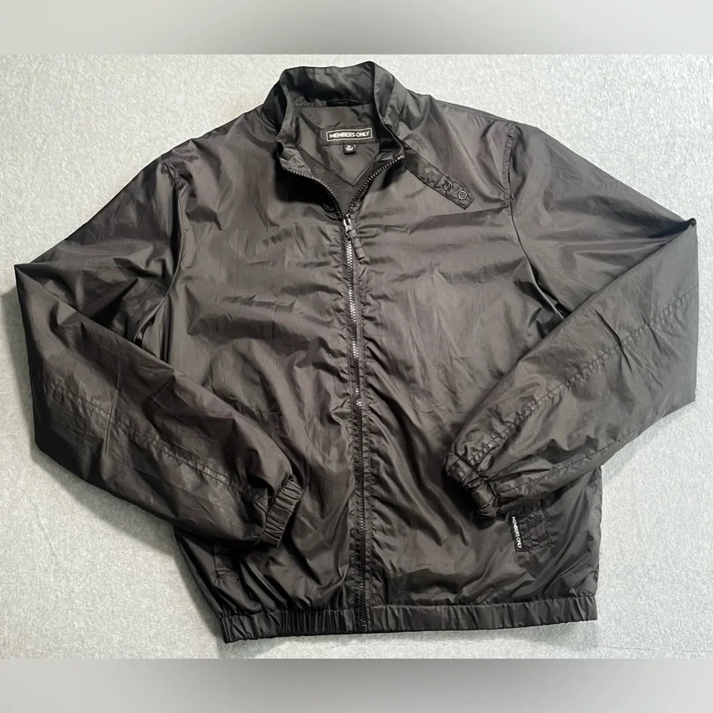Vintage Members Only Windbreaker Rain Jacket US Medium - Picture 2 of 10